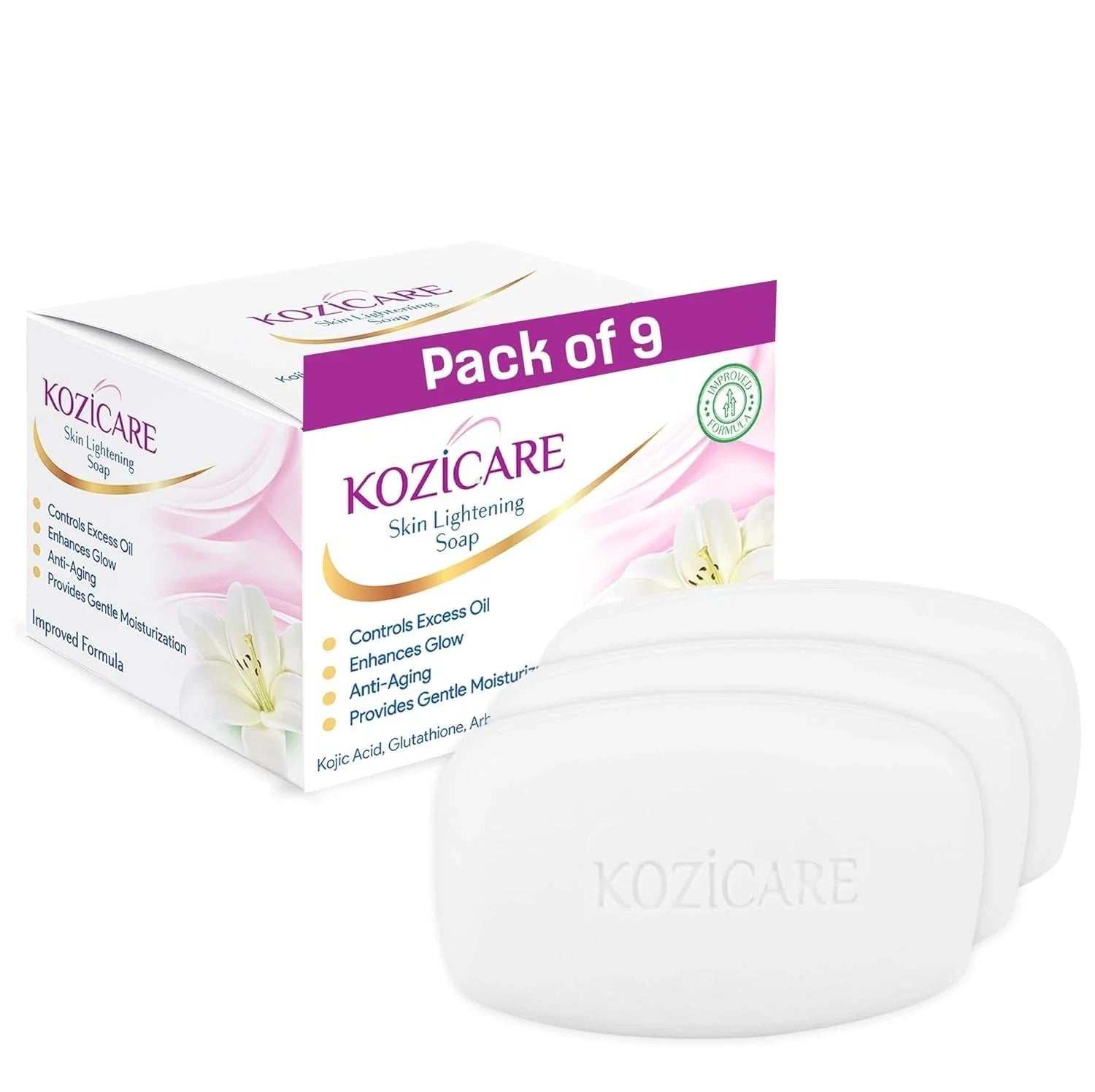 Kojic Acid Soap Set with Glutathione for Even Tone & Soft Skin